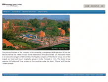 Tablet Screenshot of eihassociatedhotels.in